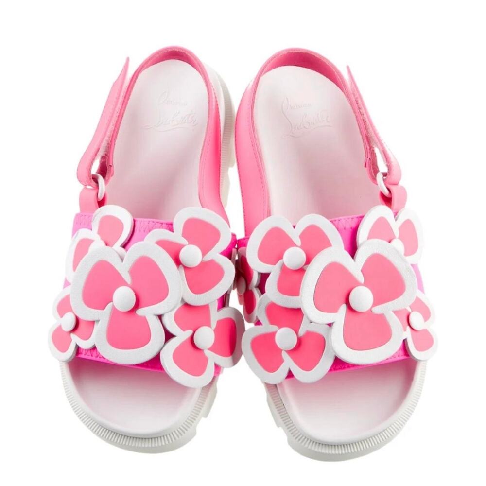 Christian louboutin kids floral euro  euro 34 (US size 3)